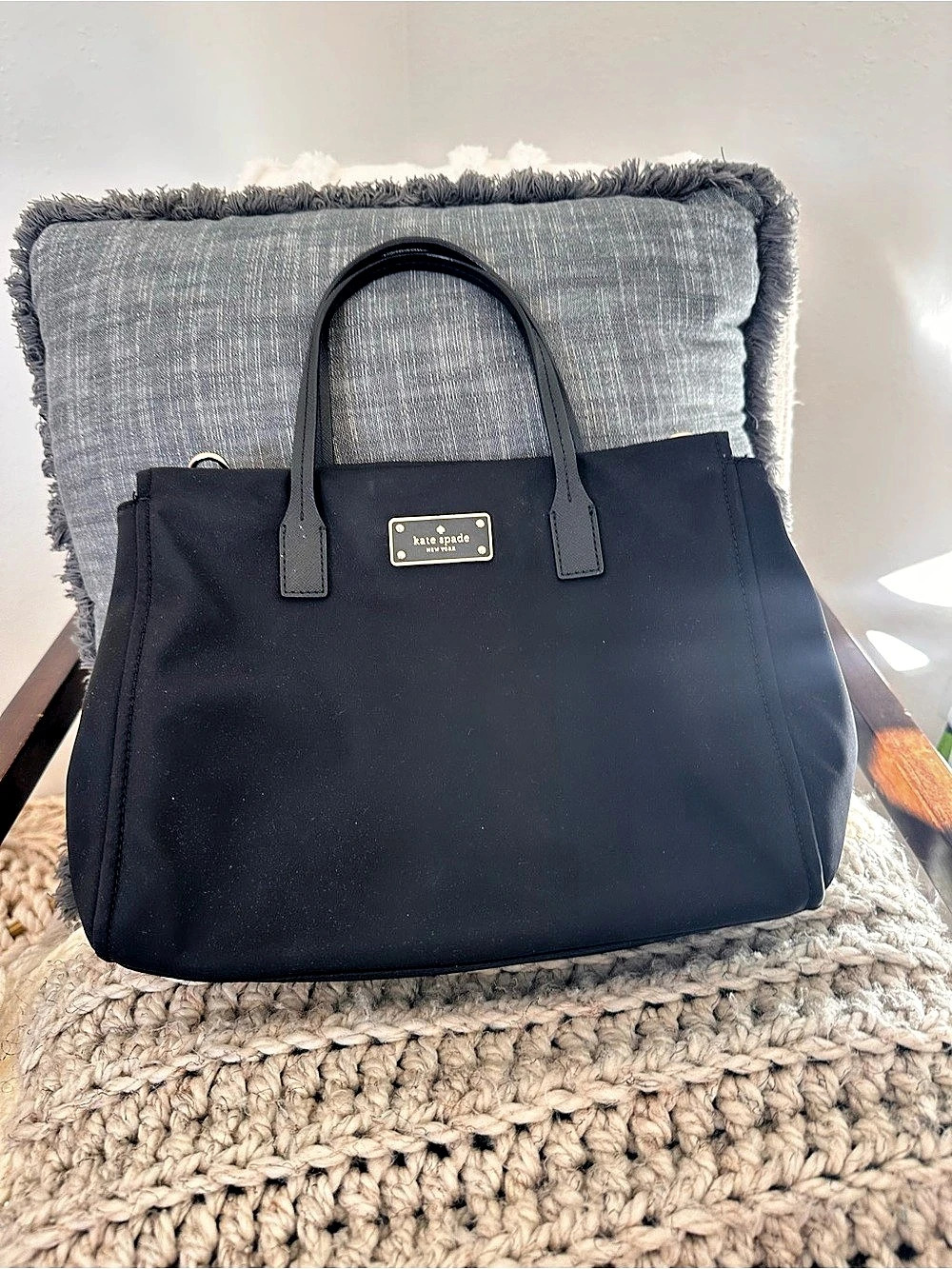 Kate Spade New York Kate Spade Nylon Triple Compartment Tote Bag Nylon Triple